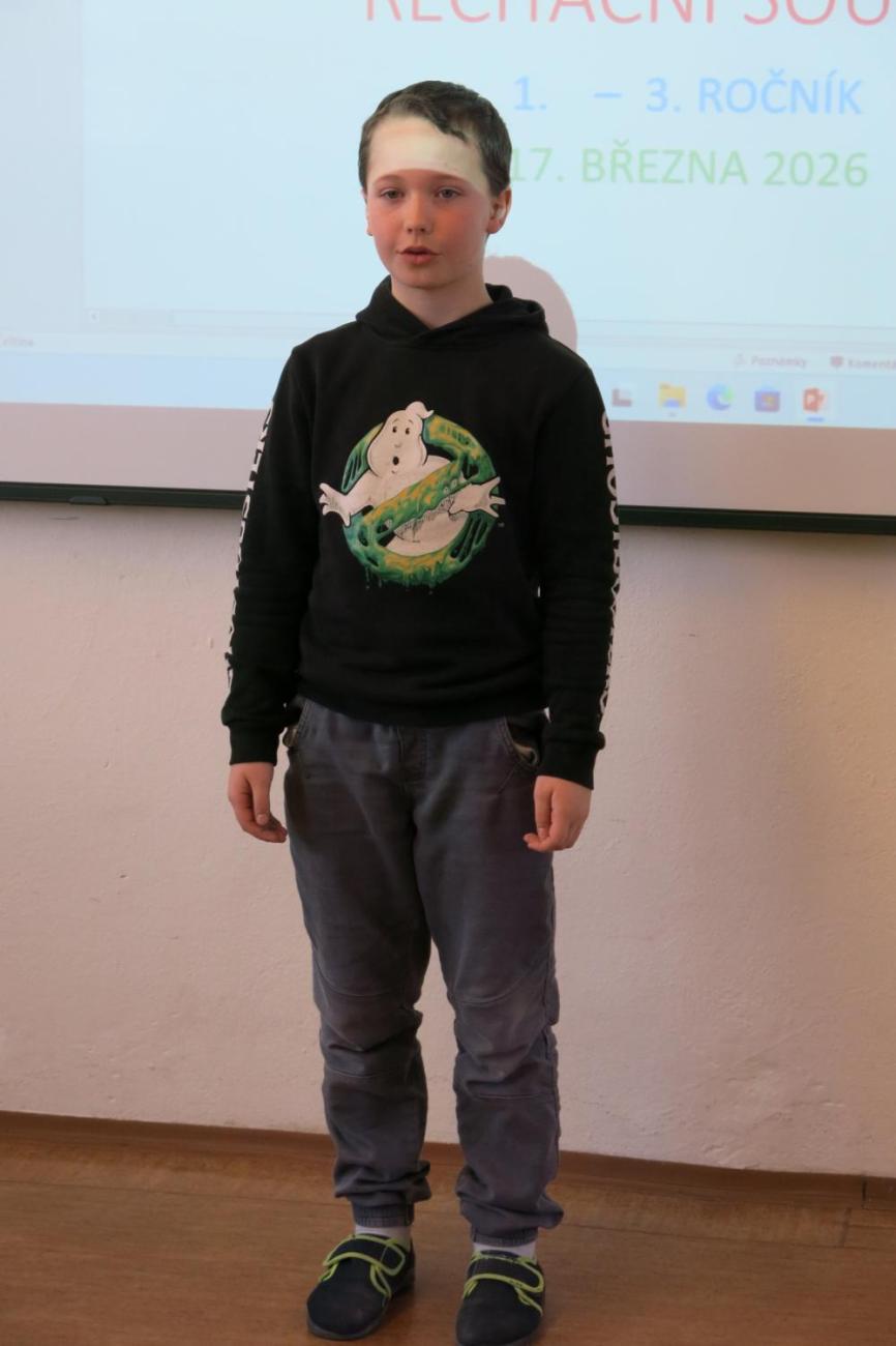 Recitační soutěž 1., 2. a 3. ročníku