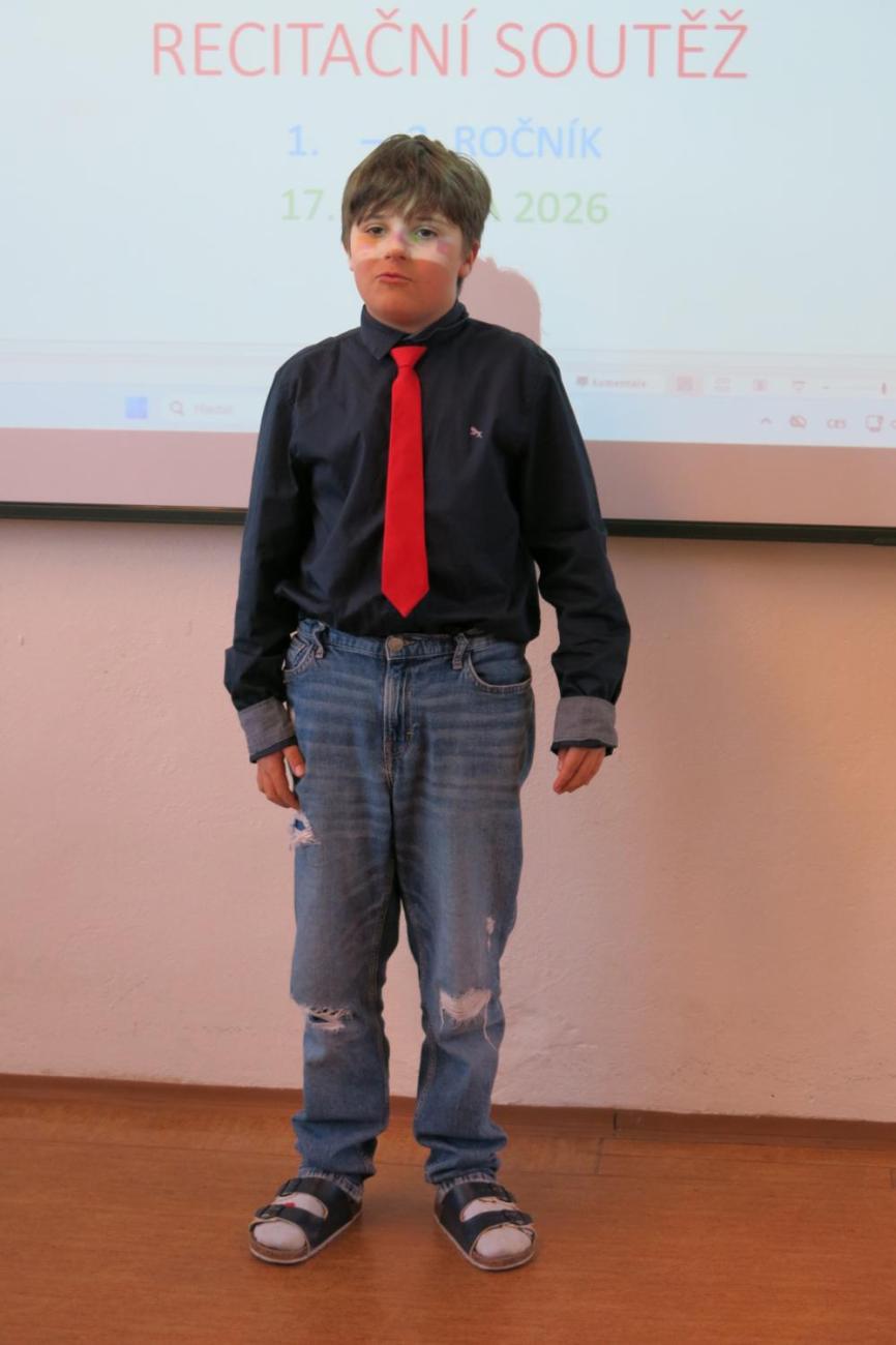 Recitační soutěž 1., 2. a 3. ročníku
