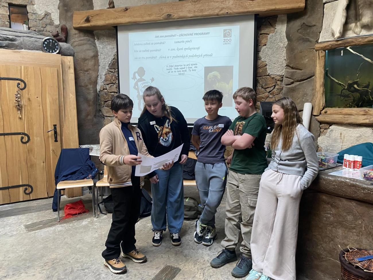 Návštěva 5.C v ZOO Jihlava