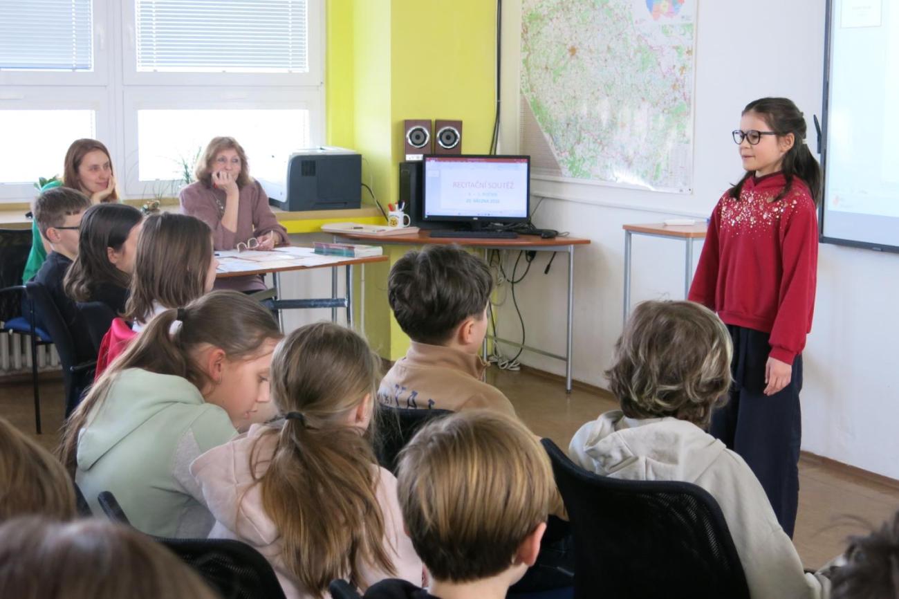 Recitační soutěž žáků 4. a 5. ročníků
