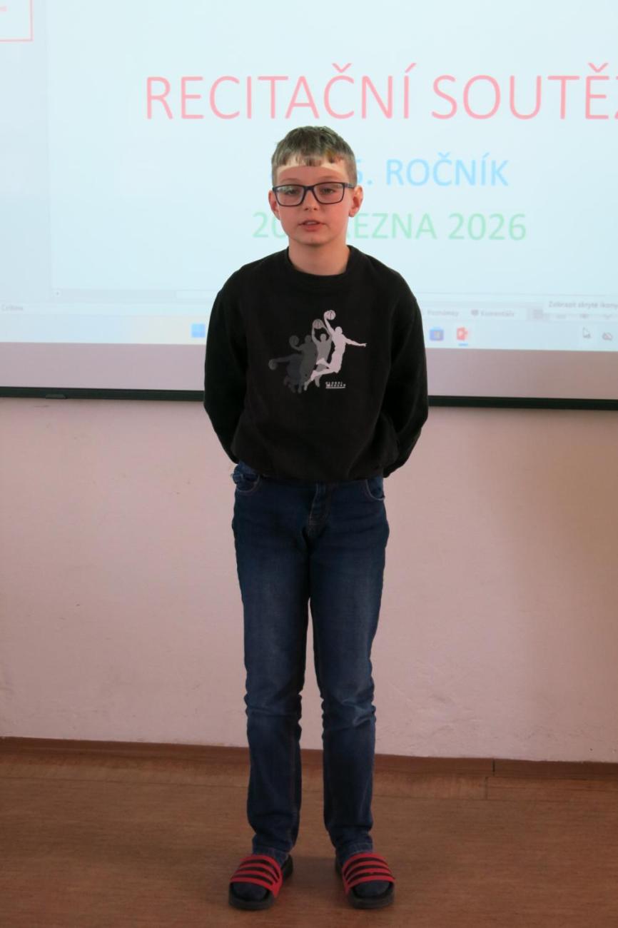 Recitační soutěž žáků 4. a 5. ročníků