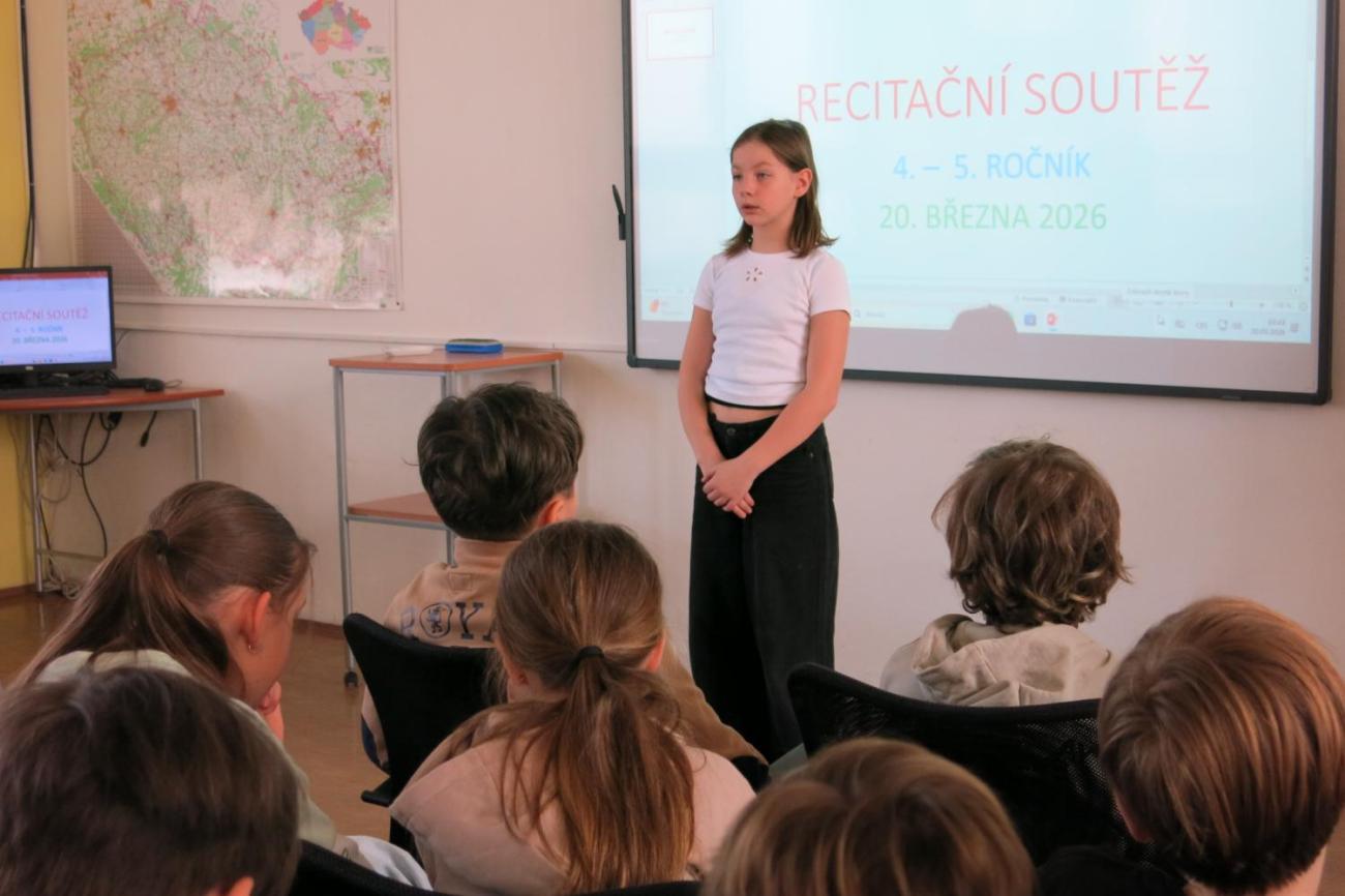 Recitační soutěž žáků 4. a 5. ročníků