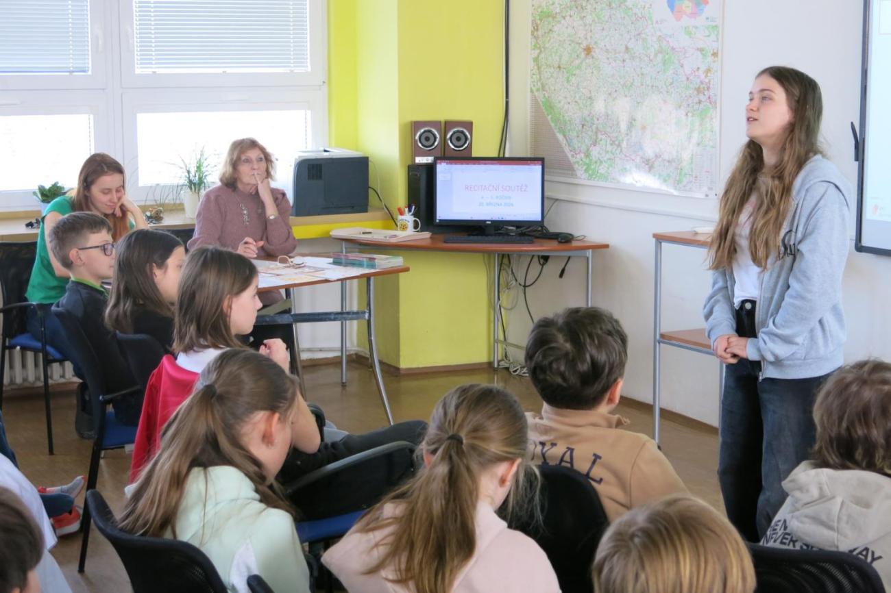 Recitační soutěž žáků 4. a 5. ročníků