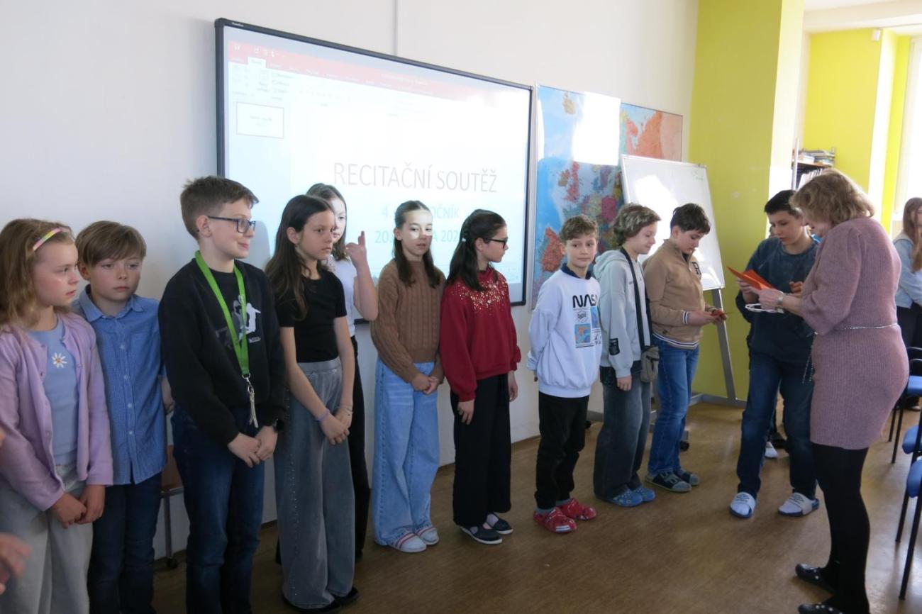 Recitační soutěž žáků 4. a 5. ročníků