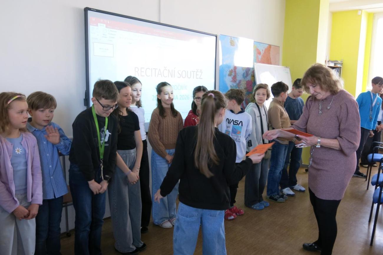Recitační soutěž žáků 4. a 5. ročníků