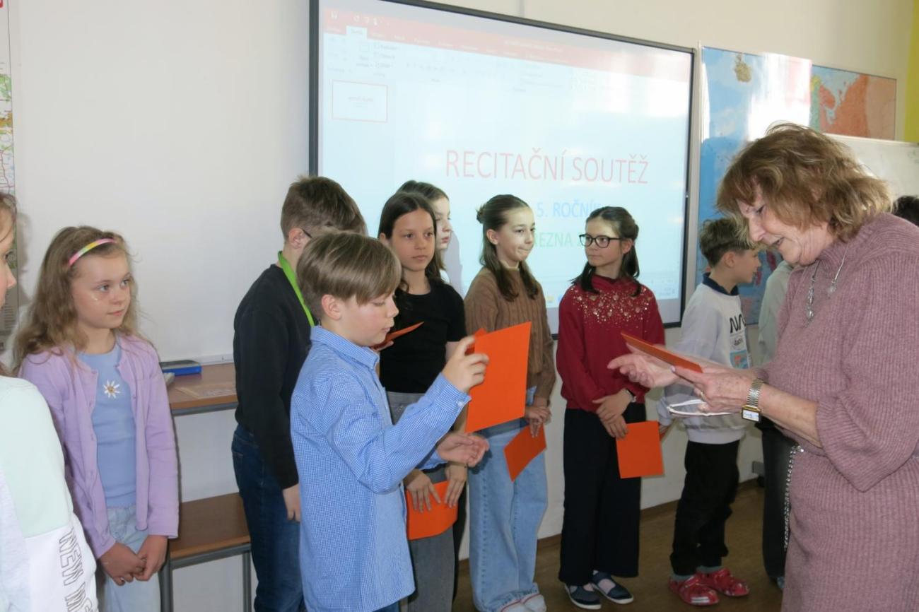 Recitační soutěž žáků 4. a 5. ročníků