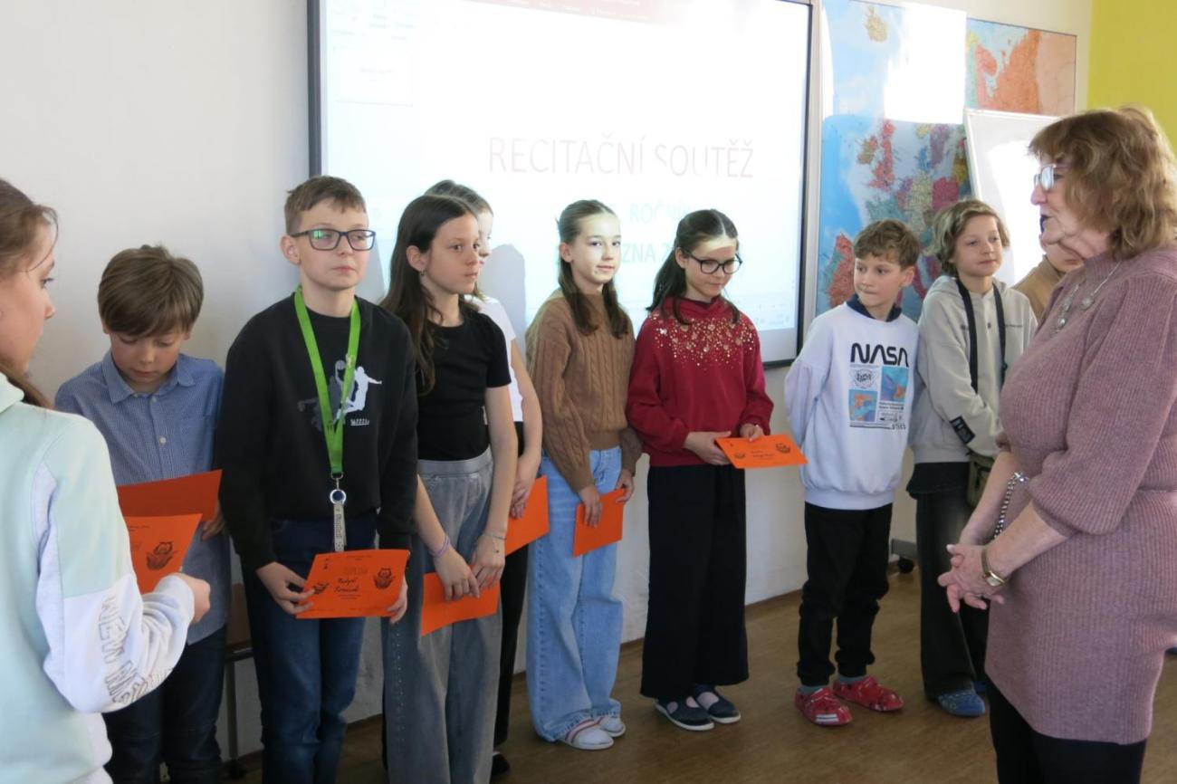 Recitační soutěž žáků 4. a 5. ročníků