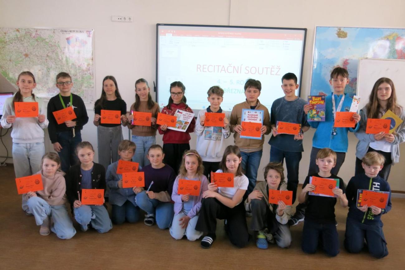 Recitační soutěž žáků 4. a 5. ročníků