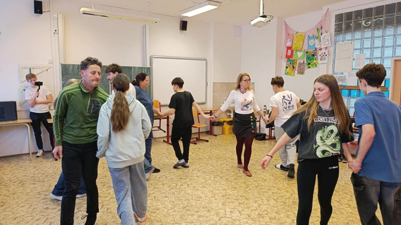 Předtančení na plese DTS Jihlava