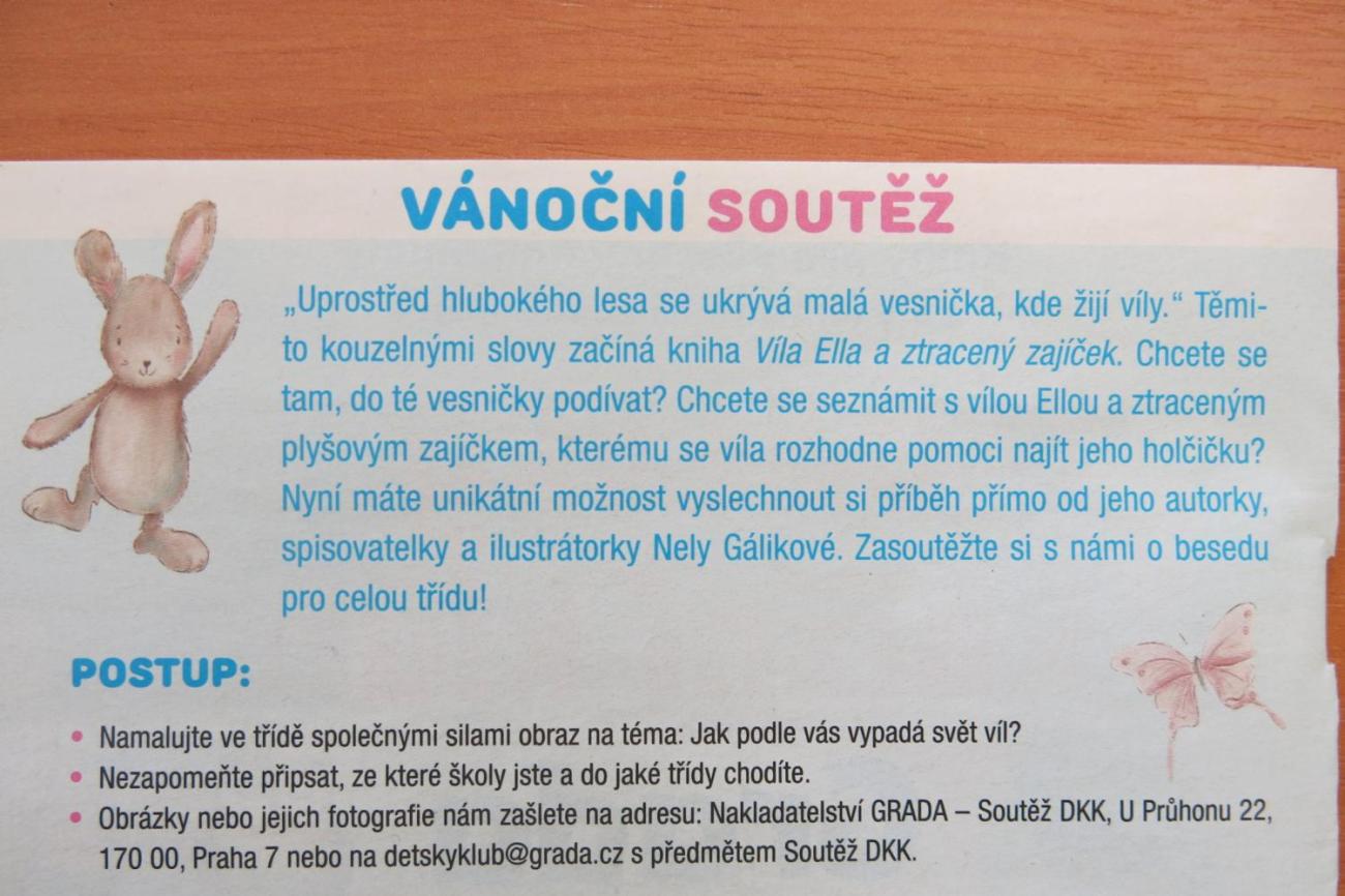Beseda se spisovatelkou a ilustrátorkou Nelou Gálikovou 