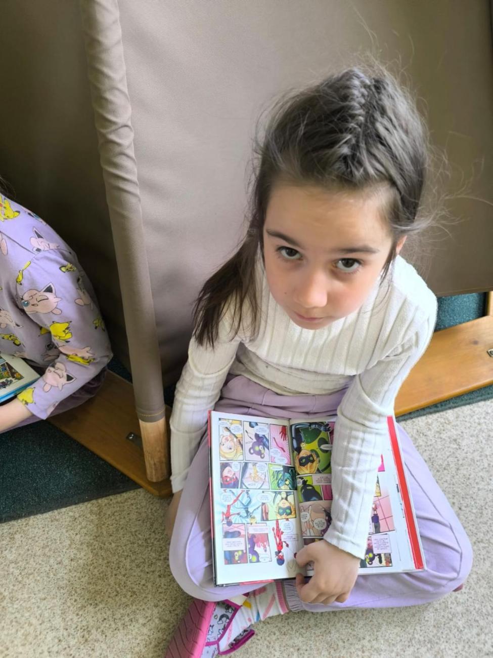 První návštěva knihovny  1.A