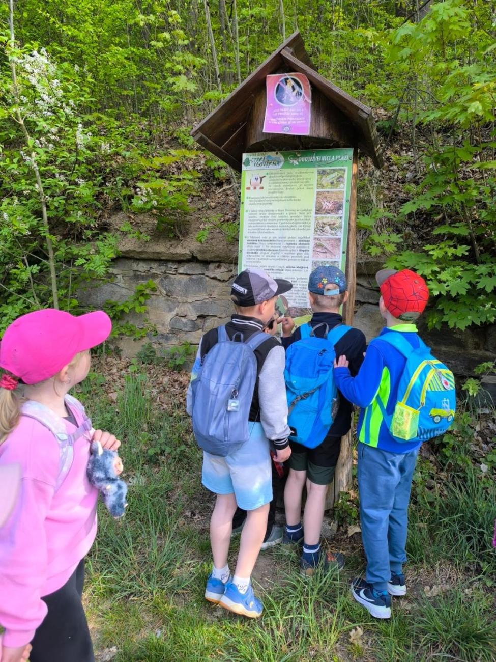 Jarní turistický den - Stará plovárna  1.A