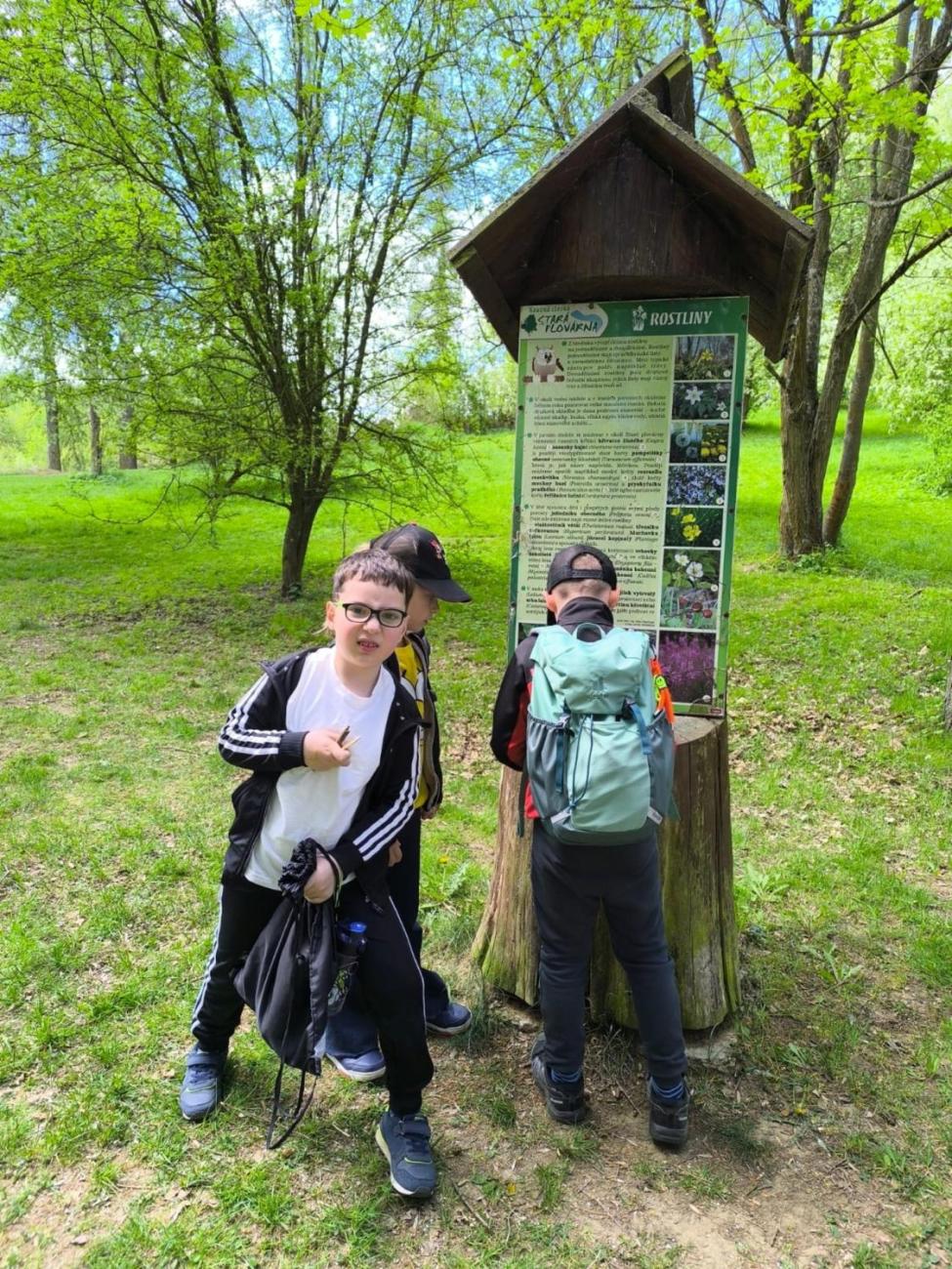 Jarní turistický den - Stará plovárna  1.A