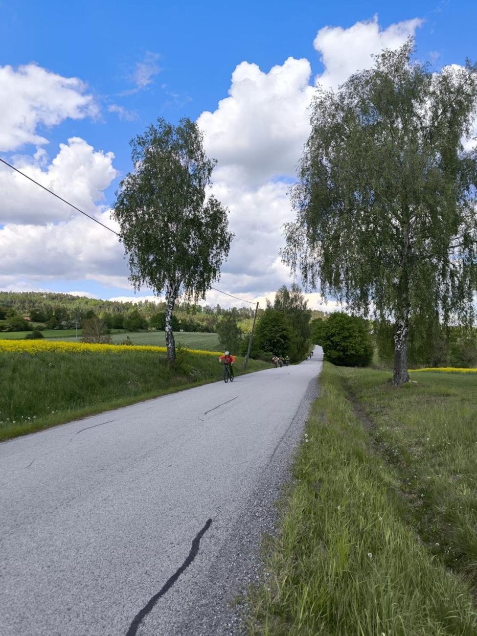 1. den cykloturistického kurzu 6.C v Řásné