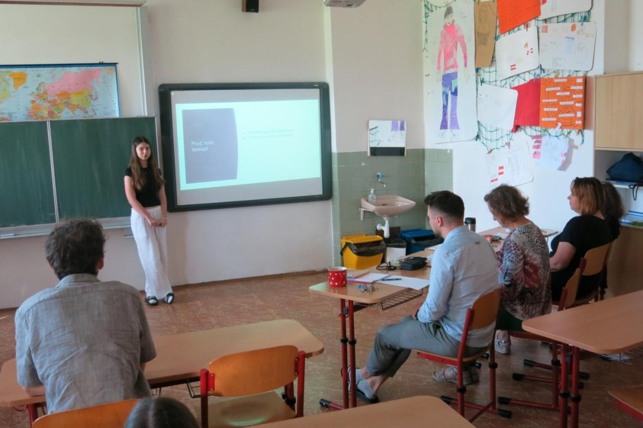 Deváťáci představili své seminární práce