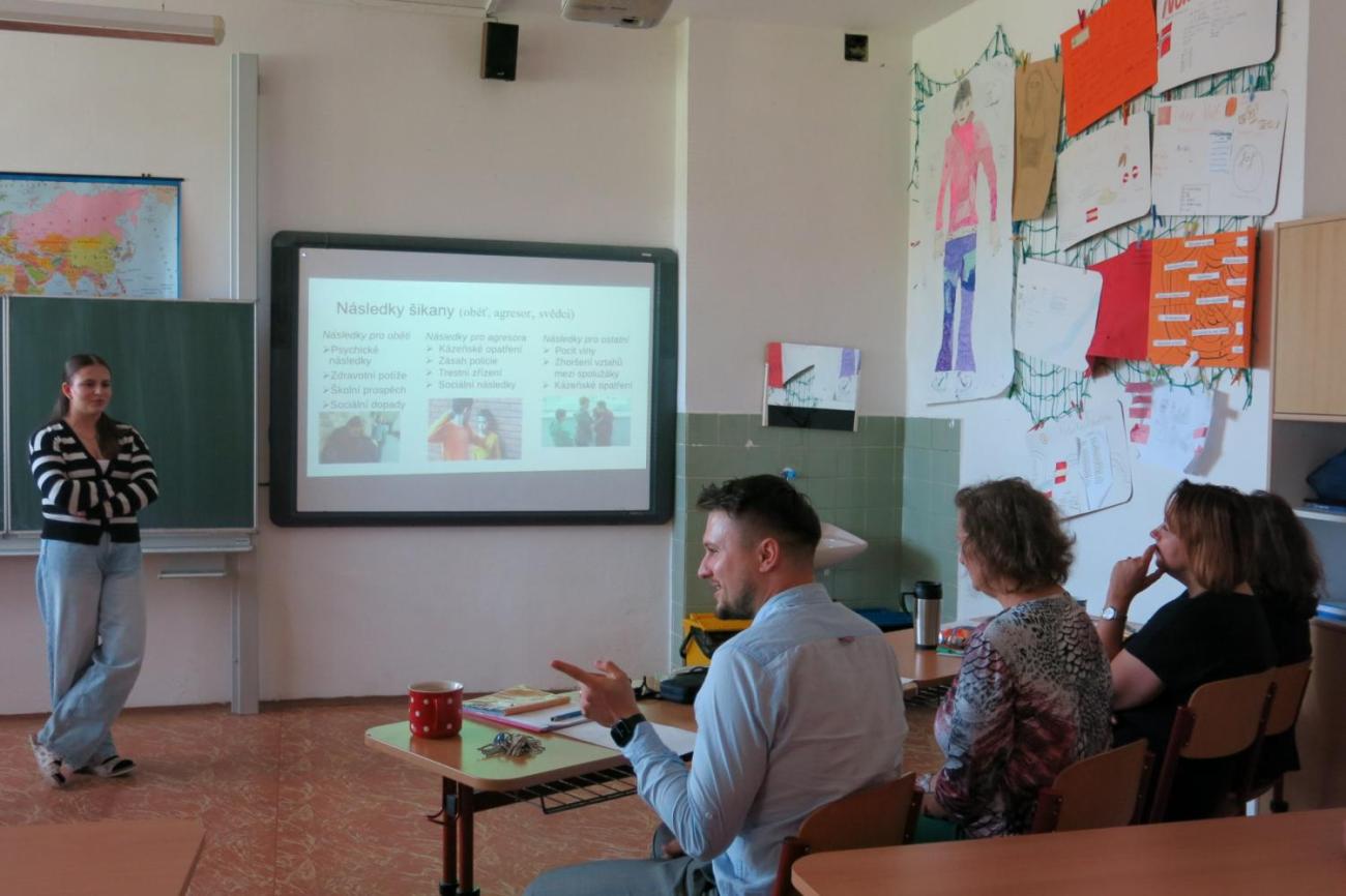 Deváťáci představili své seminární práce