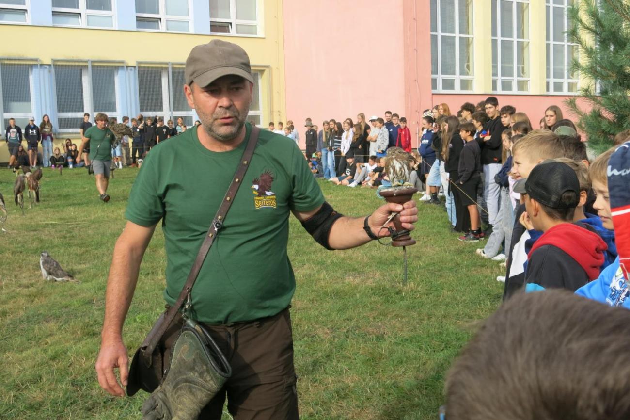 Dravci zavítali na naši školní zahradu
