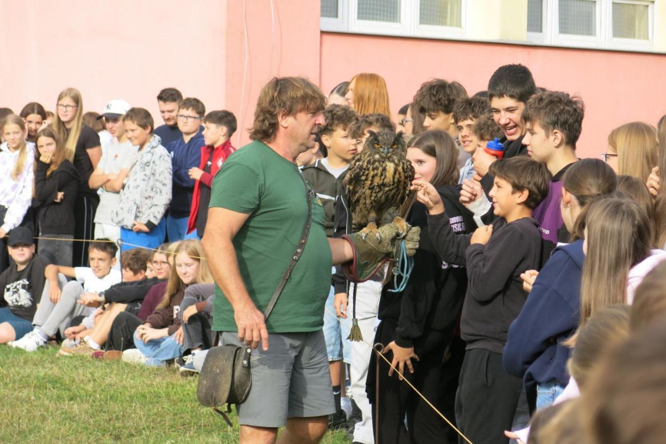 Dravci zavítali na naši školní zahradu