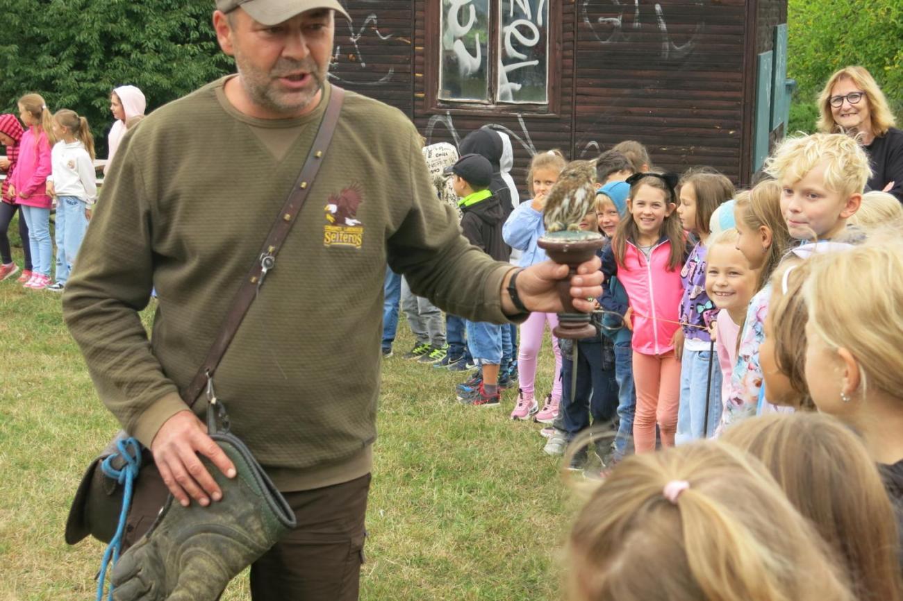 Dravci zavítali na naši školní zahradu