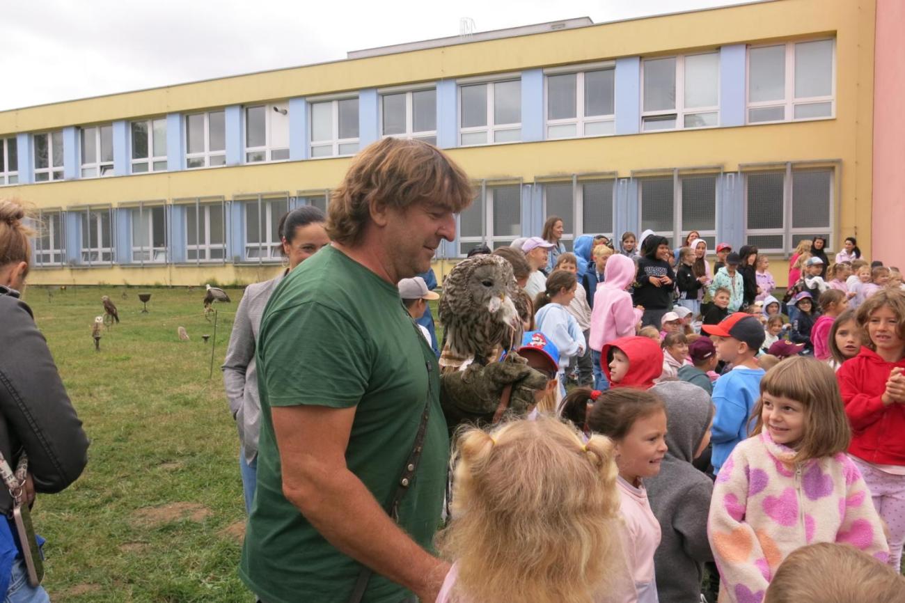 Dravci zavítali na naši školní zahradu