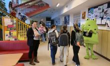 Žabák Cvaky Cvak navštívil naši školu