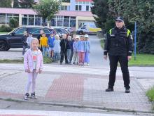 Spolupráce s městskou policií - Bezpečné přecházení vozovky 1.A
